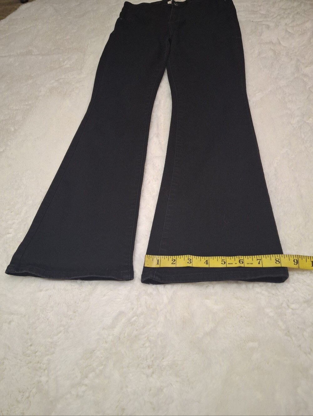 Levi's 725 High Rise Bootcut Jeans Black Stretch Denim Women Size W30 L30 - Picture 14 of 16
